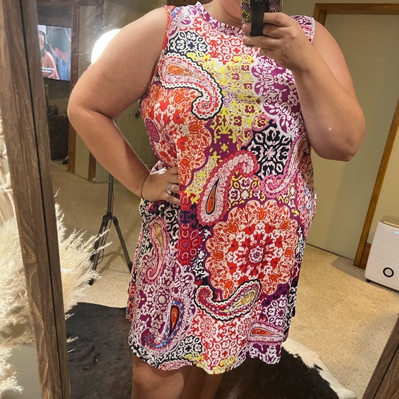 Neon paisley dress - Picture 1 of 2